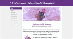 Desktop Screenshot of ocseramas.com